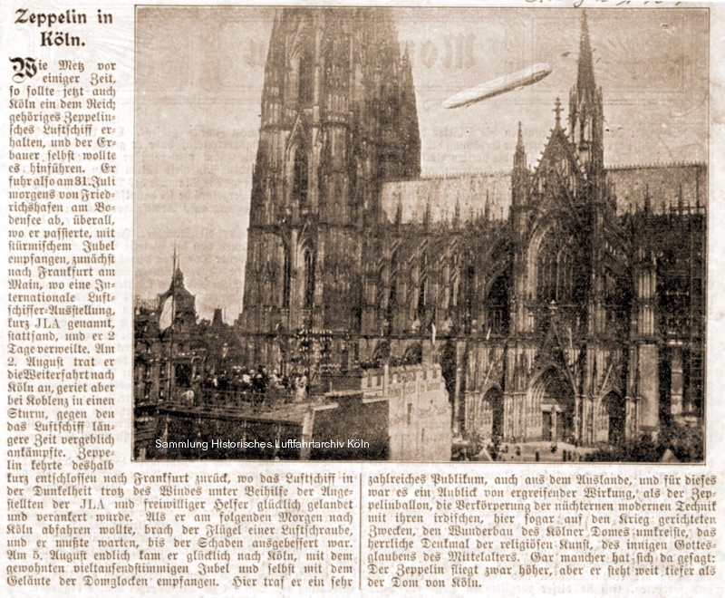 Zeitung Zeppelin in Köln