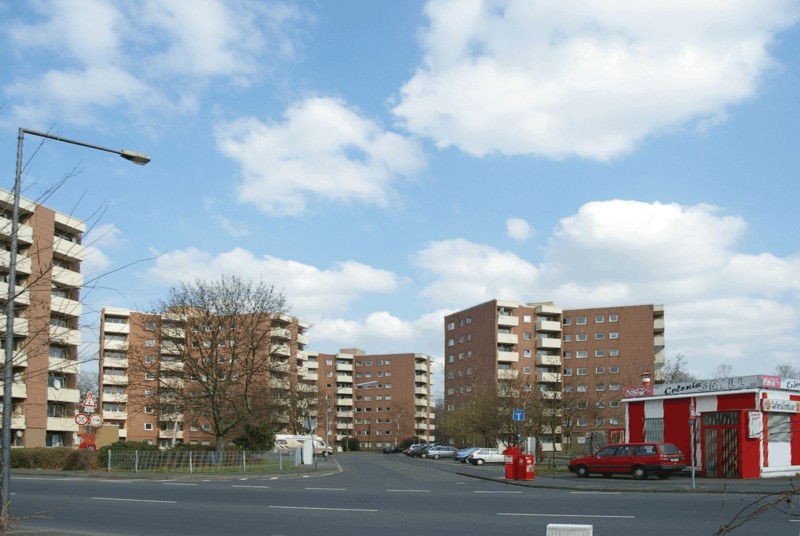 Lage der Luftschiffhallentore Köln Bickendorf