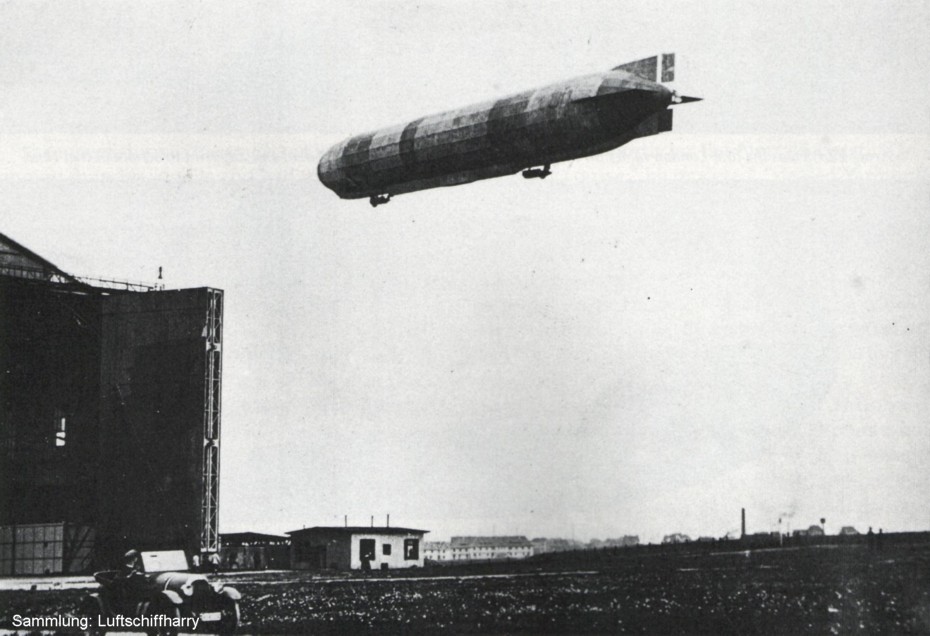 LZ 37 startet zu einer neuen Fahrt vom Luftschiffhafen Cöln