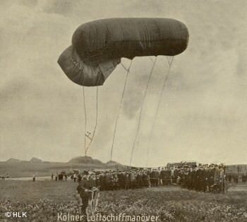 Drachenballone im Manver auf der Wahner Heide