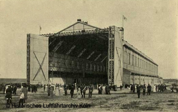 Luftschiffhafen Cöln-Bickendorf die leere Halle