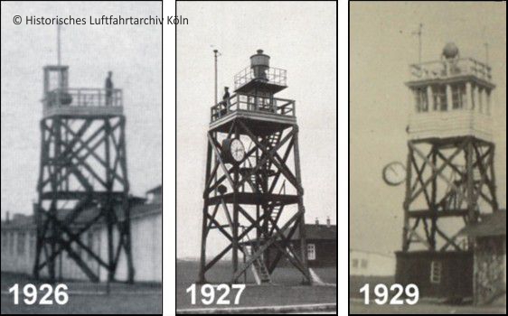 Verkehrsturm/Kontrollturm auf dem Flughafen Kln Butzweilerhof 