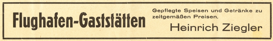 Flughafenrestaurant Heinrich Ziegler Flughafen Kln Butzweilerhof 1926