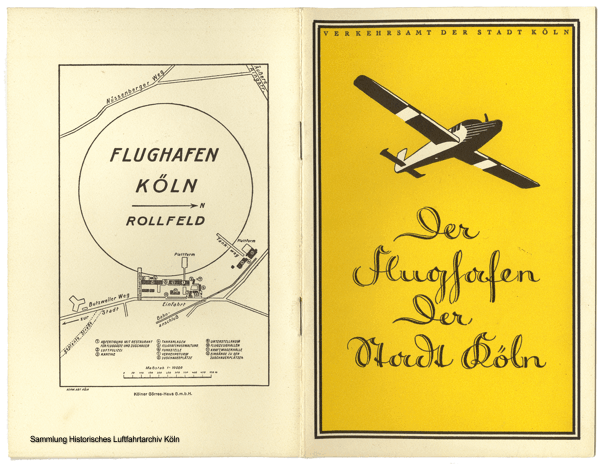 Infobroschre der Stadt Kln zum Flughafen Kln Butzweilerhof