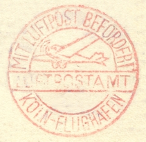 Poststempel Flughafen Kln Butzweilerhof 1926