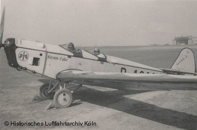 Jakob Mltgen Flugschule Butzweilerhof KCfL Klemm D-1916