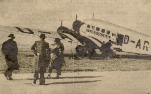 Ju 52 D-ARYS "Hans Kirschstein" auf dem Flughafen Kln Butzweielrhof