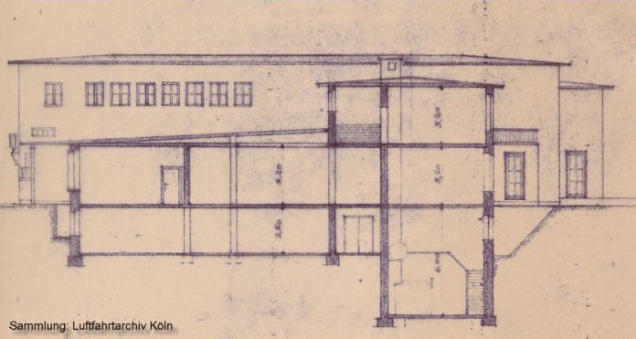 Architektenpläne Flughafen Köln Butzweilerhof