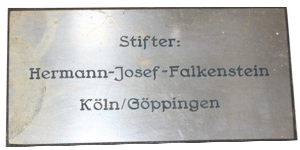 Spende von Hermann-Josef Falkenstein