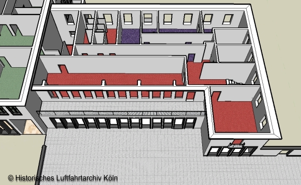 Der Gaststtenbereich des Flughafen Kln Butzweilerhof