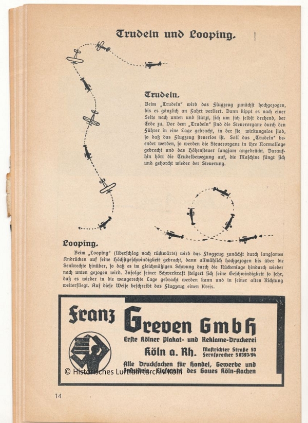 Programmheft des Volksflugtag 1934 in Kln auf dem Flughafen Butzweilerhof