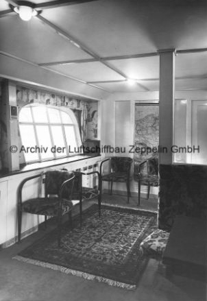 Inneneinrichtung der "Graf Zeppelin" angefertigt von der Kölner Möbelmanufaktur Pallenberg.