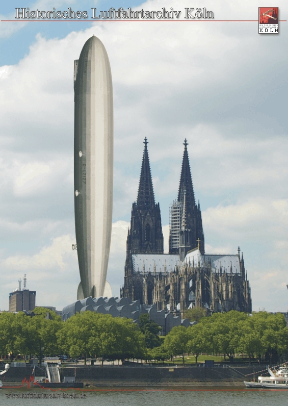 Grenvergeich zwischen der "Graf Zeppelin" und dem Klner Dom