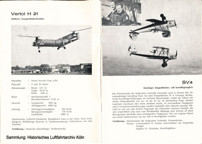 Programmheft des Groen internationalen Flugtages von 1968 auf dem Flugplatz Kln  Butzweilerhof