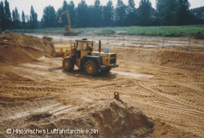 Der Klner Luftschiffanker an seiner Fundstelle in Kln-Bickendorf