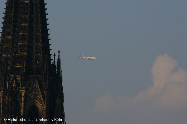 Erste Landung des Airbus A380 in Köln