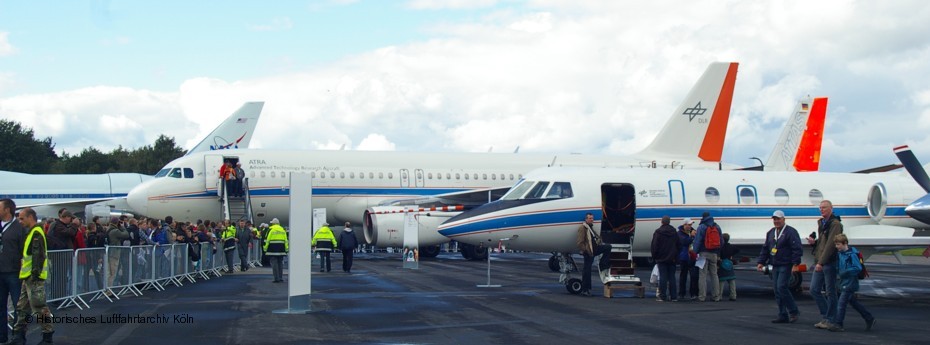 Die Flotte der Versuchsflugzeuge der DLR.